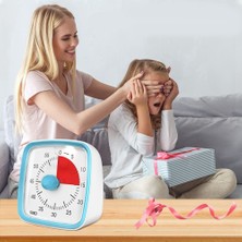 Unncanny Gece Işıklı Görsel Zamanlayıcı, Çocuklar ve Yetişkinler Için 60 Dakika Geri Sayım Sayacı, Zaman Yönetimi Aracı (Mavi) (Yurt Dışından)