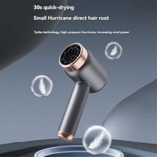 Unncanny Kablosuz Saç Kurutma Makinesi Tak ve Şarj 2'si Bir Arada 1 USB Şarjlı Soğuk Sıcak Rüzgar Kablosuz Saç Kurutma Makinesi C Ab Fişi (Yurt Dışından)