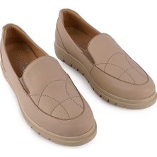 Hakiki Deri Günlük Rahat Desenli Ayakkabı White Swan 6209