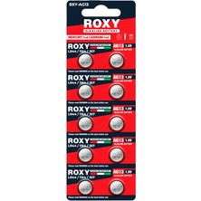 Roxy RXY-AG13  AG13  Saat Pili  1.5V   LR44/1154/357  10LU Kart