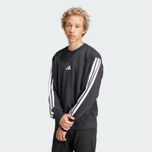 adidas Erkek  Siyah  Sweatshirt M 3S FT SWT JE6372