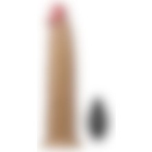 Erox Lvty Dual Layered Platinum Silicone 22.8 cm Titreşimli Realistik Penis