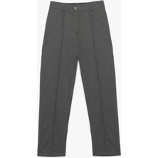 Koton Normal Bel Straight Fit Nervür Detaylı Kumaş Pantolon