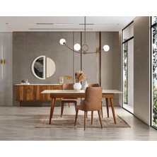 Luna Yemek Odası Takımı (Yemek Masası + 4 Adet Sandalye)