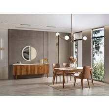 Luna Yemek Odası Takımı (Yemek Masası + 4 Adet Sandalye)