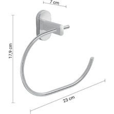 Febo Havluluk, Yarı Açık, 23CM - Krom