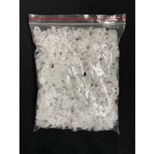 Geçmeli Sistem 25 Adet Tül ve Perde Düğmesi Sağlam Korniş Halkası Geçmeli-Kilitli Plastik Perde Düğmesi Geçmeli Perde Ruleti Perde Düğmesi Perde Briti (75 Adet )