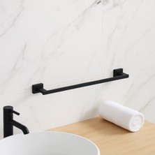 Atena Havluluk, Uzun, 45 cm - Mat Siyah
