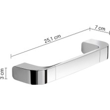 Outline Uzun Havluluk/tutamak, 25.1cm - Krom