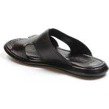 Fast Step Hakiki Deri  Erkek Düz Terlik 018MBA798X169