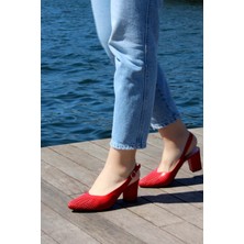 Fast Step Deri Kadın Kalın Topuklu Ayakkabı 064ZA360