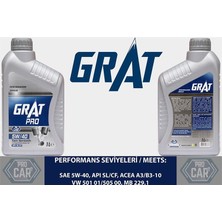GRAT-605401 - Motor Yağı 1 Litre 5W40 Tam Sentetik Apı Sl / Cf