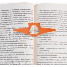 Kitap Okuma Yüzüğü Kedi Modelli – Turuncu