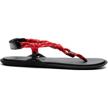 Sofia Baldi Rope Kırmızı Tekstil Kadın Düz Sandalet