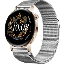 Huawei Watch Gt3 42MM Gt2 42MM Uyumlu Kordon Manyetik Milanese Loop Metal Kordon