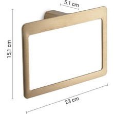 Pirenei Havluluk, Yuvarlak, 23CM - Mat Altın