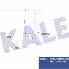 Kale 352825 Motor Su Radyatoru Scanıa P G R T Serısı 04> Cercevesız (At Mt)