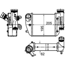 Mahle-Knecht-Behr CI484000S Turbo Radyatoru Sol Audı A6 2.7 3.0tdı 05>10