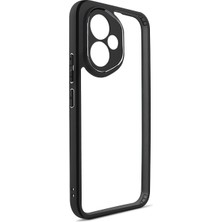 Honor 400 Kılıf Kamera Korumalı Şeffaf Arka Yüzey Znth New Roll Kapak - Siyah