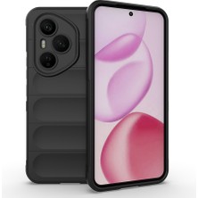 Honor 400 Pro Kılıf Esnek Tpu Oyuklu Arka Yüzey Tasarımlı Znth Etnik Silikon Kapak - Koyu Yeşil