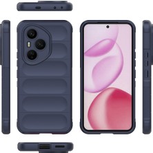Honor 400 Pro Kılıf Esnek Tpu Oyuklu Arka Yüzey Tasarımlı Znth Etnik Silikon Kapak - Koyu Yeşil