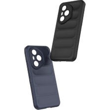 Honor 400 Pro Kılıf Esnek Tpu Oyuklu Arka Yüzey Tasarımlı Znth Etnik Silikon Kapak - Koyu Yeşil