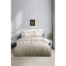Altınbaşak %100 Pamuk/Cotton Çift Kişilik Modern Desenli Nevresim Takımı Clara Pebble