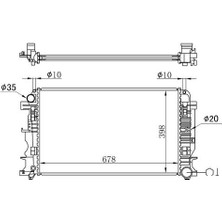 Kale 354980 Motor Su Radyatoru 680×414×34 Crafter 06> Sprınter 06>