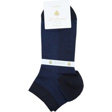 Saks Mavisi Ultra Lüks Bambu Yarım Tekli Erkek Çorap CRP389