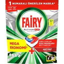 Fairy Platinum Plus Bulaşık Makinesi Deterjanı Kapsülü 57 Yıkama Limon Kokulu