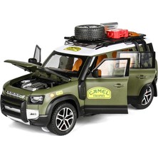 Star Clothes Alaşım Araba Modeli 1:22 Land Rover Guard Deve Kupası Ses ve Işık Geri Dönüş Oyuncak Süsleri (Yurt Dışından)