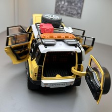 Star Clothes Alaşım Araba Modeli 1:22 Land Rover Guard Deve Kupası Ses ve Işık Geri Dönüş Oyuncak Süsleri (Yurt Dışından)