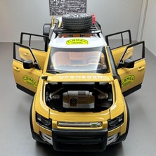 Star Clothes Alaşım Araba Modeli 1:22 Land Rover Guard Deve Kupası Ses ve Işık Geri Dönüş Oyuncak Süsleri (Yurt Dışından)