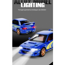 Star Clothes 1:32 Subaru Panther Ralli Araba Yarışı Ses ve Işık Oyuncak Modeli (Yurt Dışından)