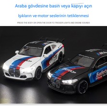Star Clothes 1:32 Bmw M4 Spor Araba Yarış Pisti Ses ve Işık Oyuncak Araba (Yurt Dışından)