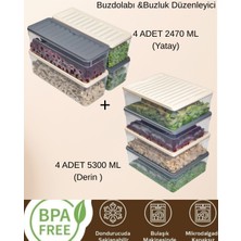 Vzn Saklama Kabı Buzdolabı Organizer Set Difriz Uyumlu Saklama Kabı