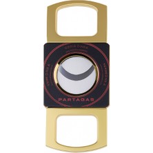 Partagas Çift Bıçaklı Puro Makası – Gold Metal | CPM088