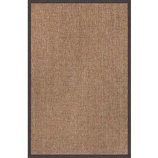 0604-ANTRASIT Kumaş Bordür Sisal Halı Kilim Hav Toz Vermez Kolay Temizlenen Hasır Kilim