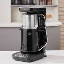 Karaca Robotea Pro Quartz 4 in 1 Konuşan Çay Makinesi Black Chrome