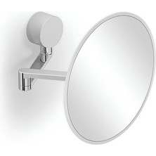 Ultra Flat Banyo Makyaj Aynası, Çift Kollu,büyüteçli,5x - Krom