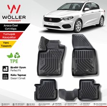 Wöller Fiat Egea Paspas 2015 2024 Arası 3D Havuzlu Wöller Paspas