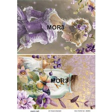 Lineart Pirinç Dekopaj Kağıdı Mor3