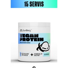 Sunberg Vegan Protein - Vanilyalı Dondurma 480 gr - 15 Servis