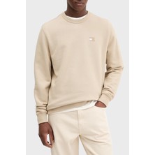 Tommy Jeans % 100 Pamuk Regular Fit Bisiklet Yaka Sweat Erkek Sweat DM0DM20660 Rbv