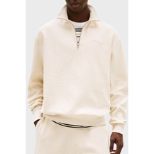 Tommy Jeans Pamuklu Regular Fit Yarım Fermuarlı Dik Yaka Logolu Sweat Erkek Sweat DM0DM21880 Ach