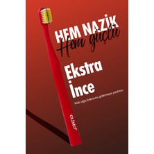 Glimo Ortodontik Diş Fırçası 4000 | Fda Onaylı,bpa Içermez,diş Teli Temizliği | 0,12 Mm Fırça Kılı, Bordo