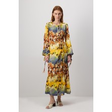 Patterned Vıscose Dress