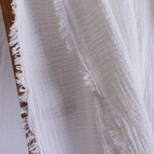 Püskül Lüks Muslin Koltuk Battaniyesi, Atma Throw TV Battaniye, 100% Pamuk Yüksek Kaliteli Muslin Pike Koltuk Örtüsü Şalı