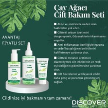 Çay Ağacı Siyah Nokta Gözenek Toparlayıcı ve Leke Karşıtı Cilt Bakım Seti 3'lü