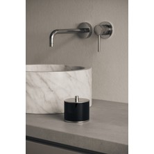 Sol Pamukluk, Silindir, Tezgah Üstü - Mat Siyah/krom